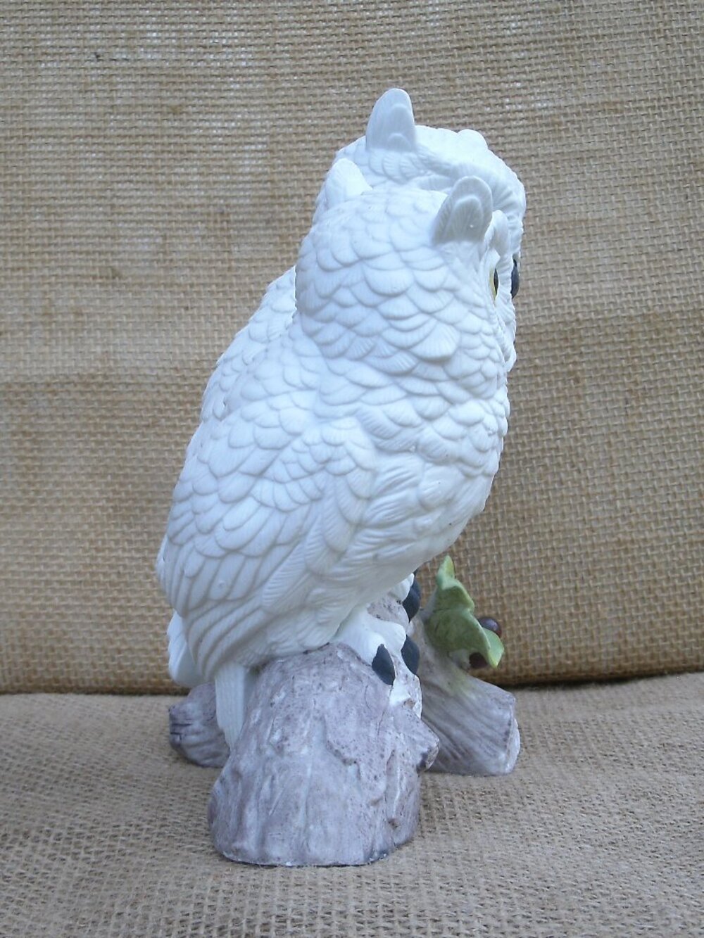 Vintage Andrea by Sadek White Owls Porcelain Figurine - Picture 3 of 16